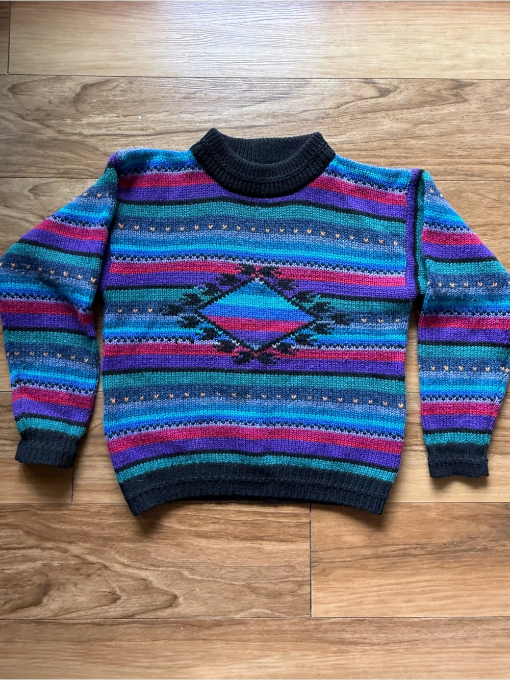 Vintage The Woolrich Woman 100% Wool Southwestern Geometric Sweater Women’s M